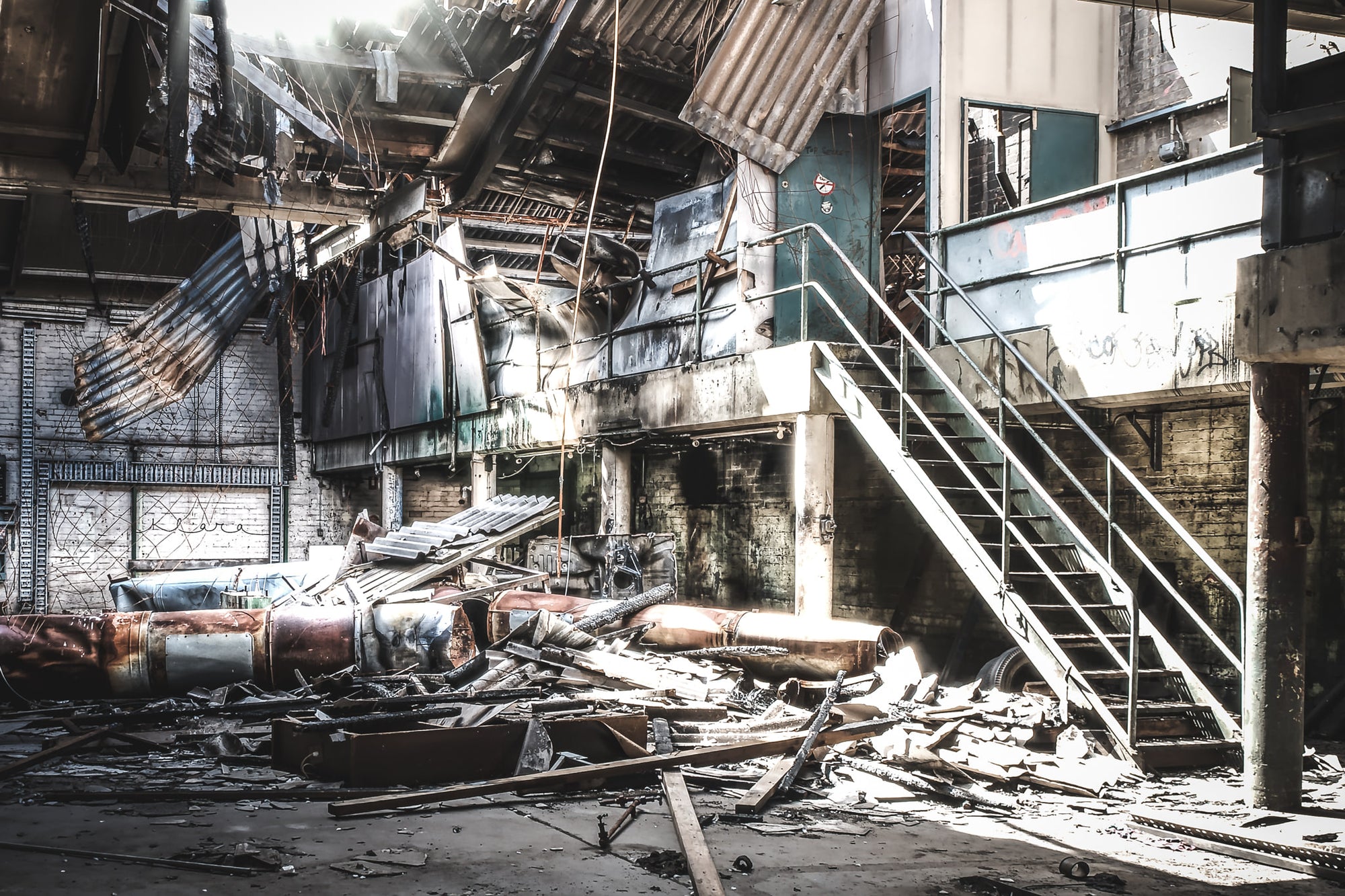 Fire Damage | Bradmill Denim Fine Art Print - Lost Collective Shop