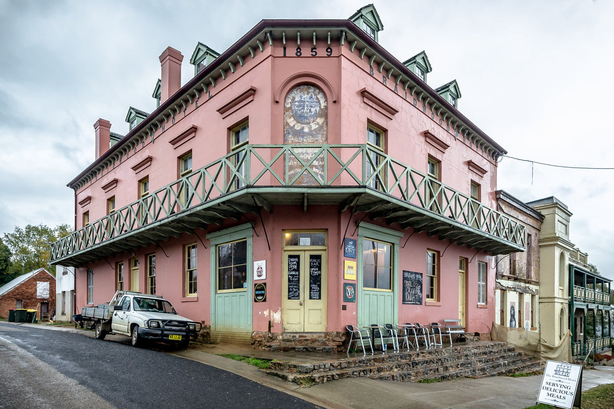 Front Corner | Braidwood Hotel Fine Art Print - Lost Collective Shop