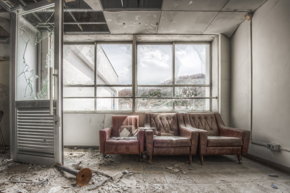 Waiting Area at Family School Fureai, a small room which joined two parts of the school.