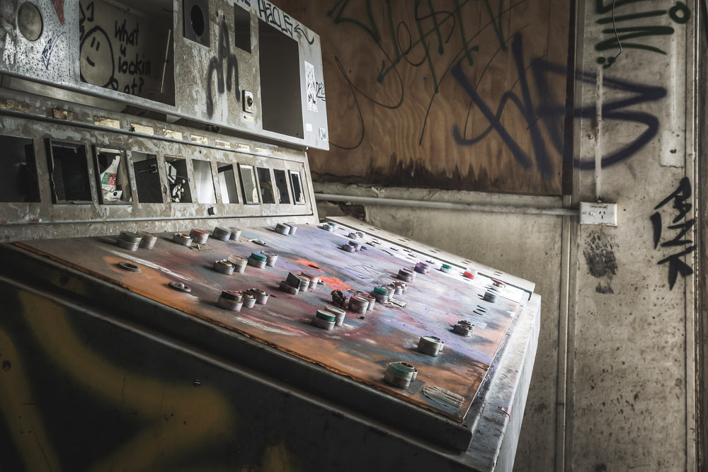 Control Desk at Hornsby Quarry, the main control panel within the processing plant.