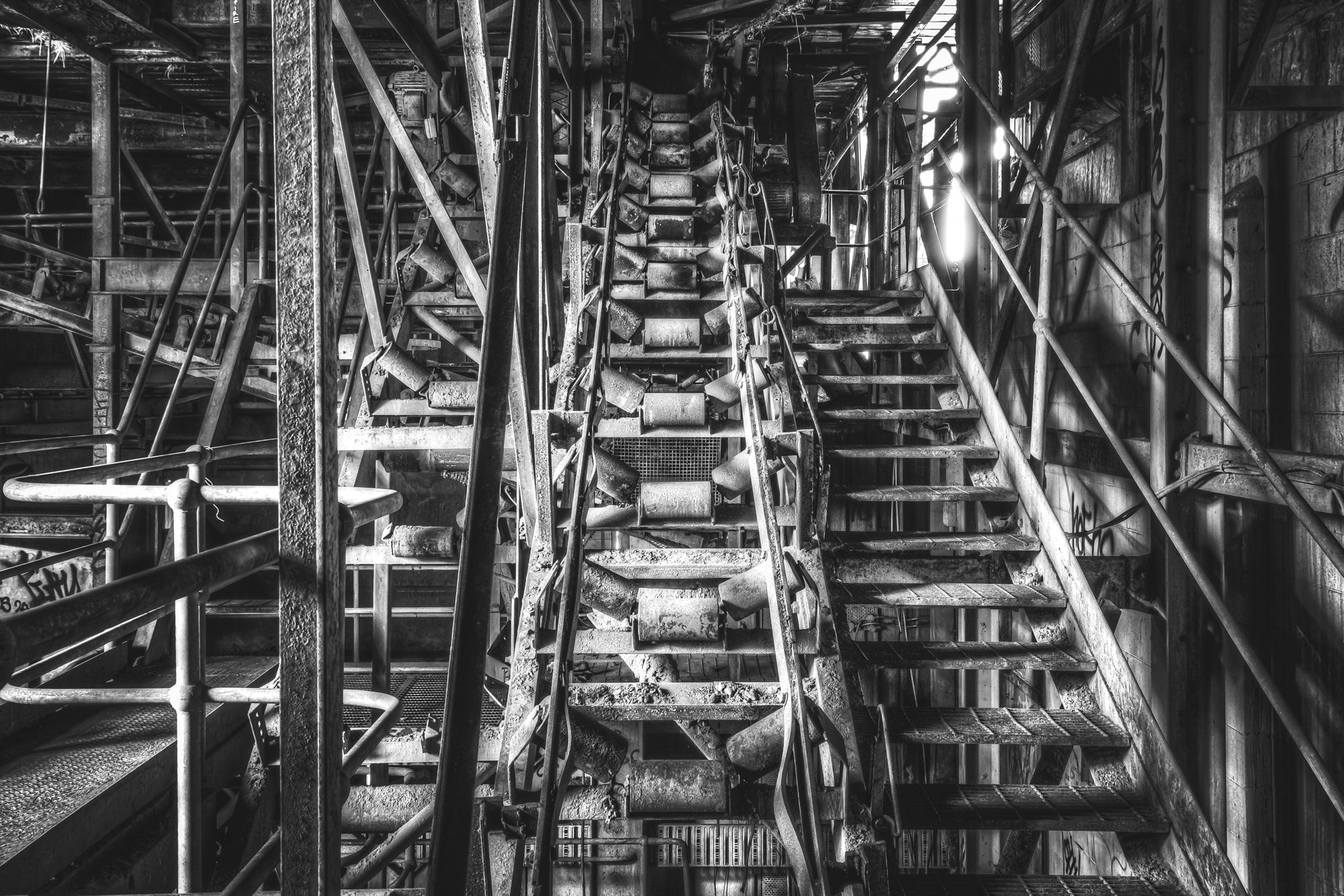 Main Conveyor at Hornsby Quarry, one of the main conveyors of the processing plant.