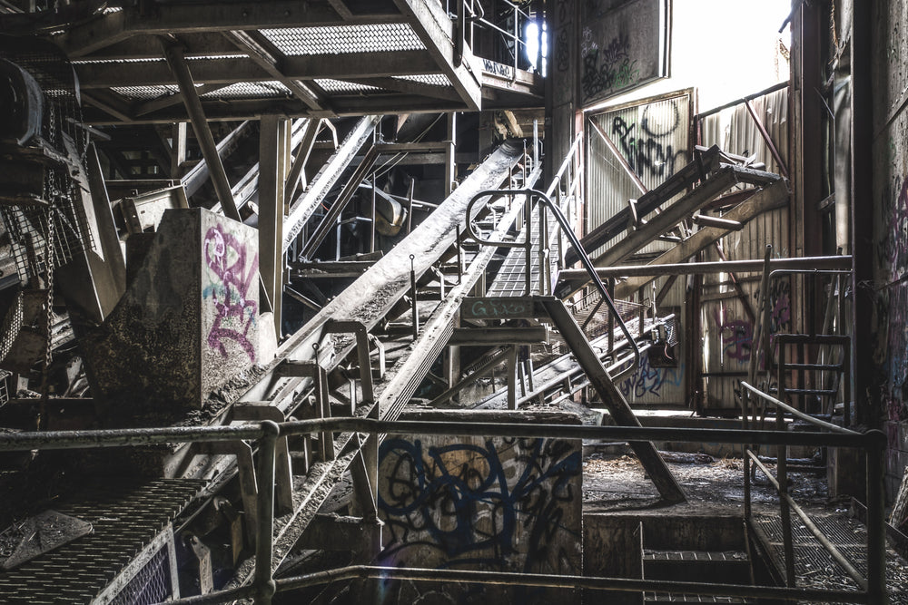 Screening Conveyor at Hornsby Quarry, where material from the quarry would be screened into different sizes.
