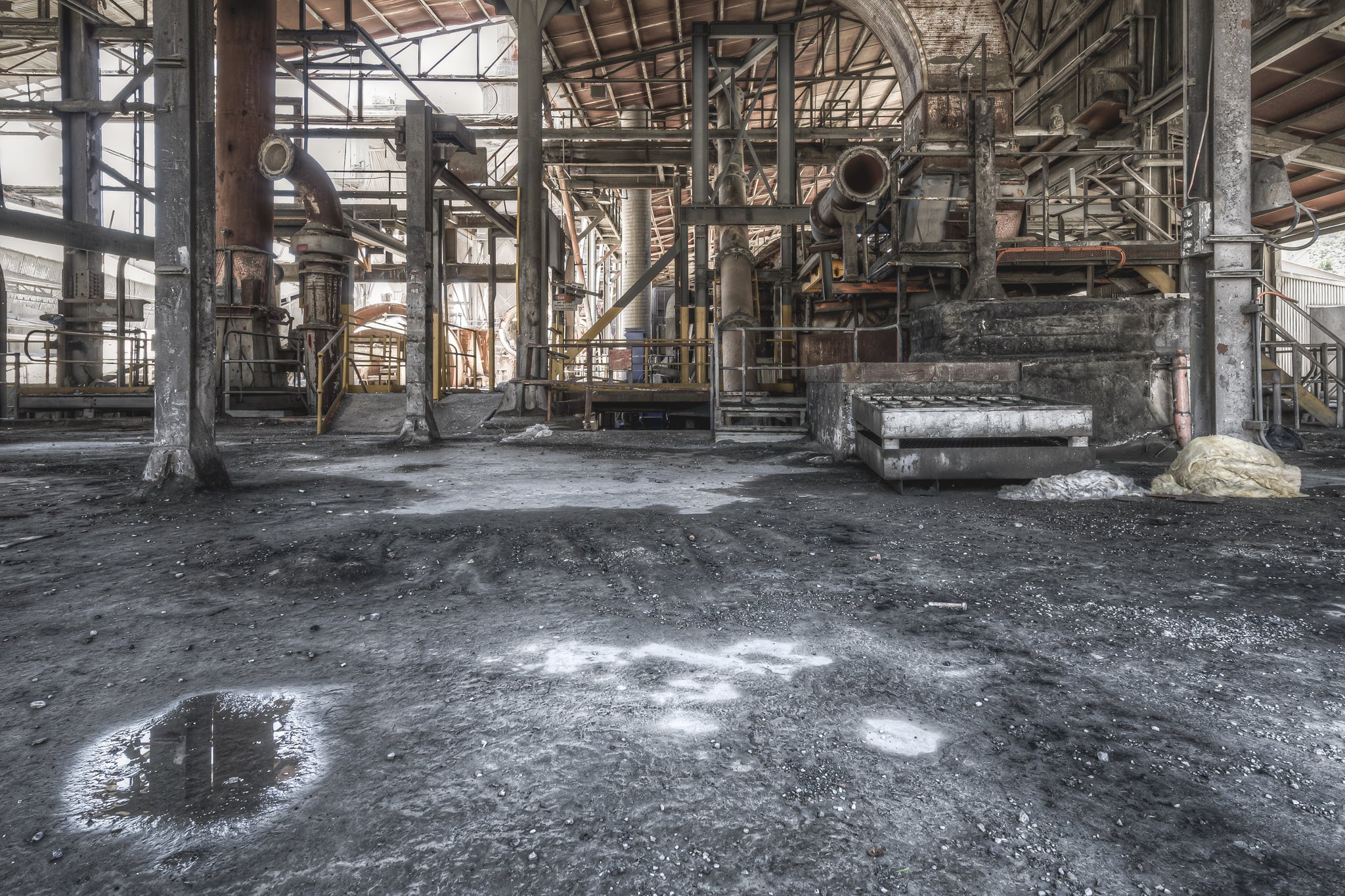 Former Coal Mill Area at Kandos Cement Works, this part of the plant housed the coal mills, where raw coal was pulverized.