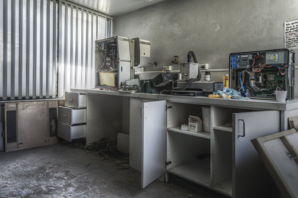 No 2 Process Lab at Kandos Cement Works, this lab was used for testing materials at all stages of the cement-making process.