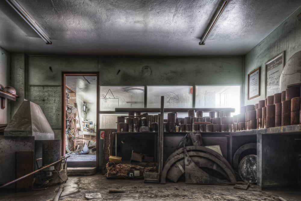 Old No 2 Lab at Kandos Cement Works, this was the lab before a newer facility was built behind the upgraded control room.