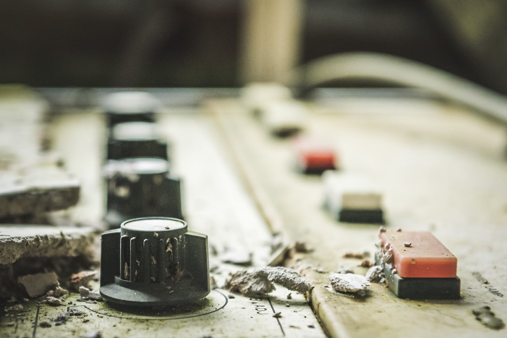 Control Knobs at Kuwashima Hospital, once carefully adjusted to aid patient recovery, they remain untouched, frozen.