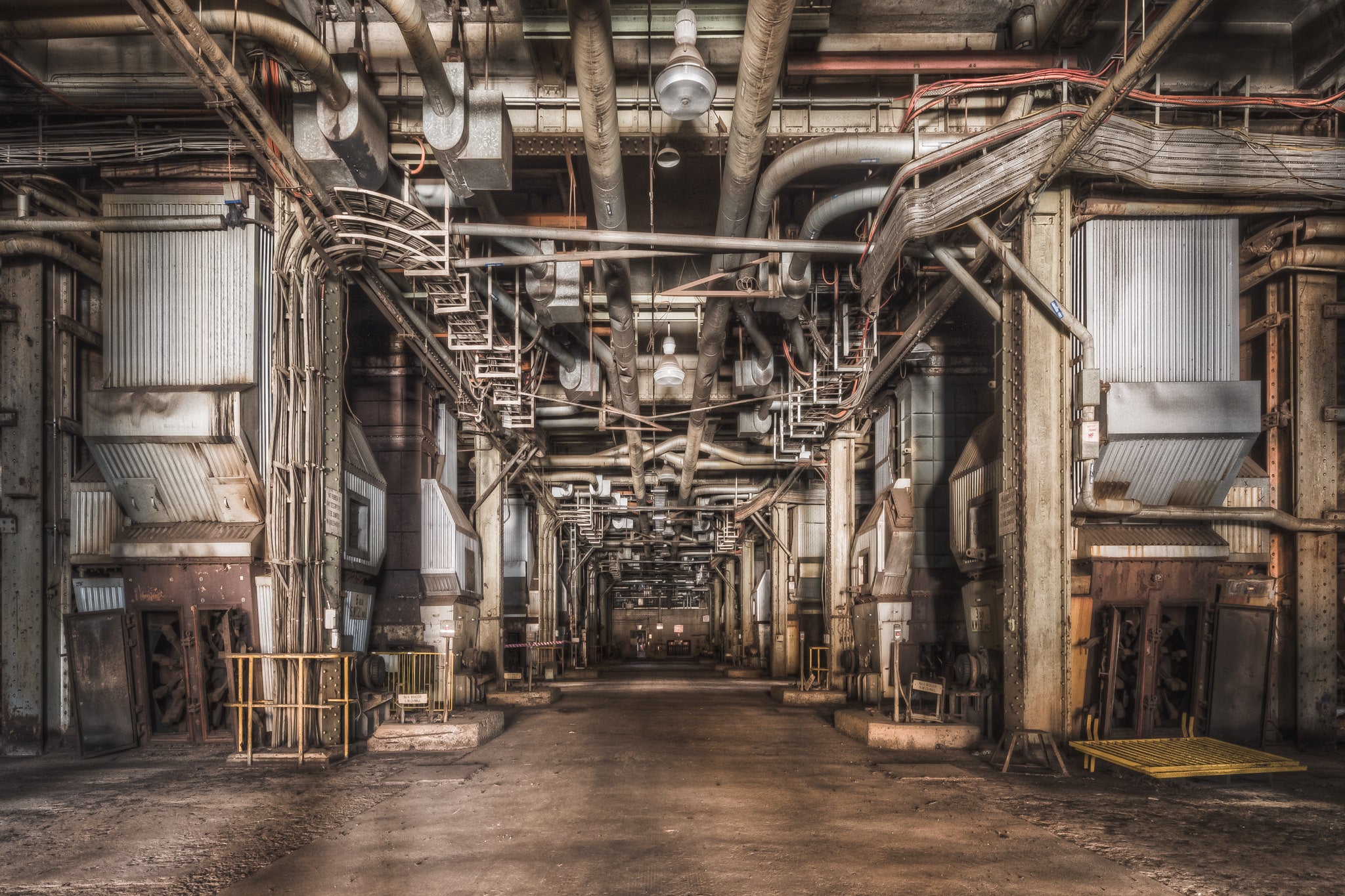 Boiler House Basement Maze at Morwell Power Station, every pipe in the boiler house basement was there for a reason.