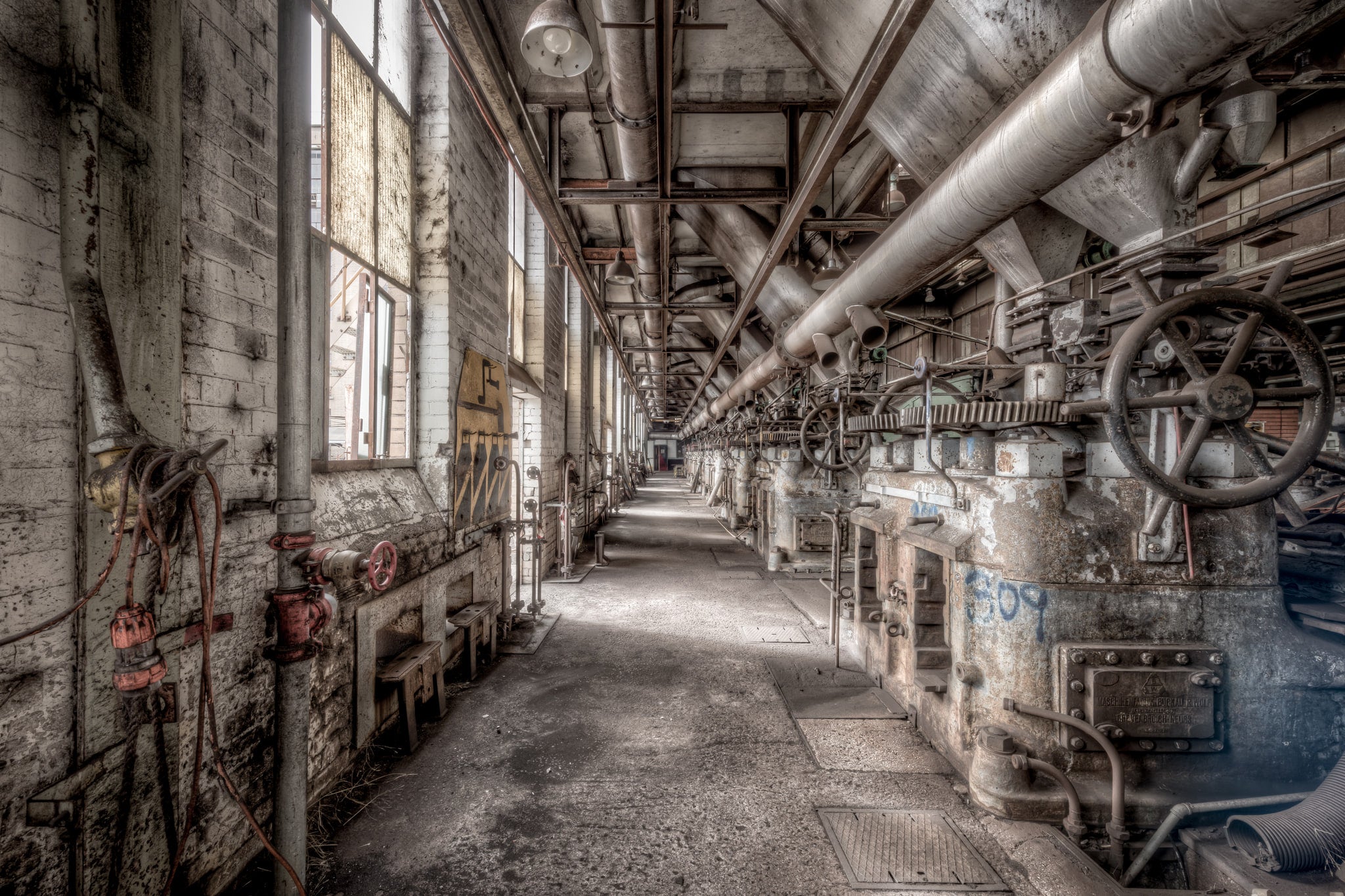 Briquette Presses at Morwell Power Station, the kind of room where you can still hear it running if you stand there long.