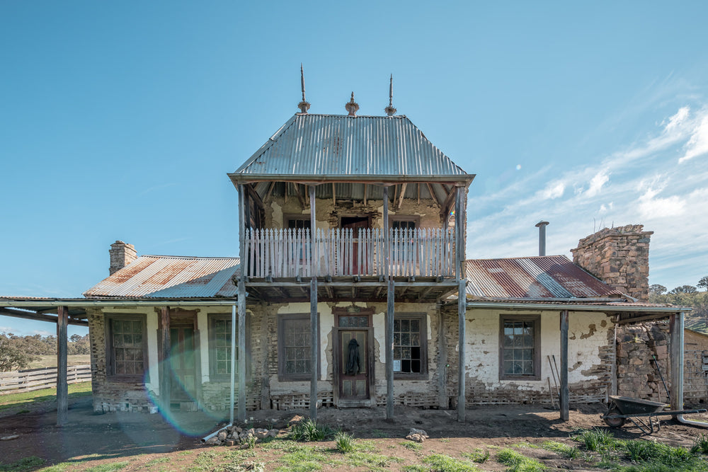 Front Facade at Mountain View Homestead, the front facing exterior of Mountain View Homestead.