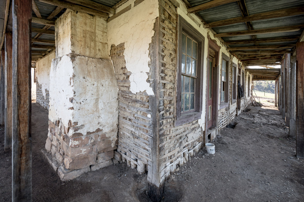 South East Corner at Mountain View Homestead, the Front left corner of Mountain View Homestead.