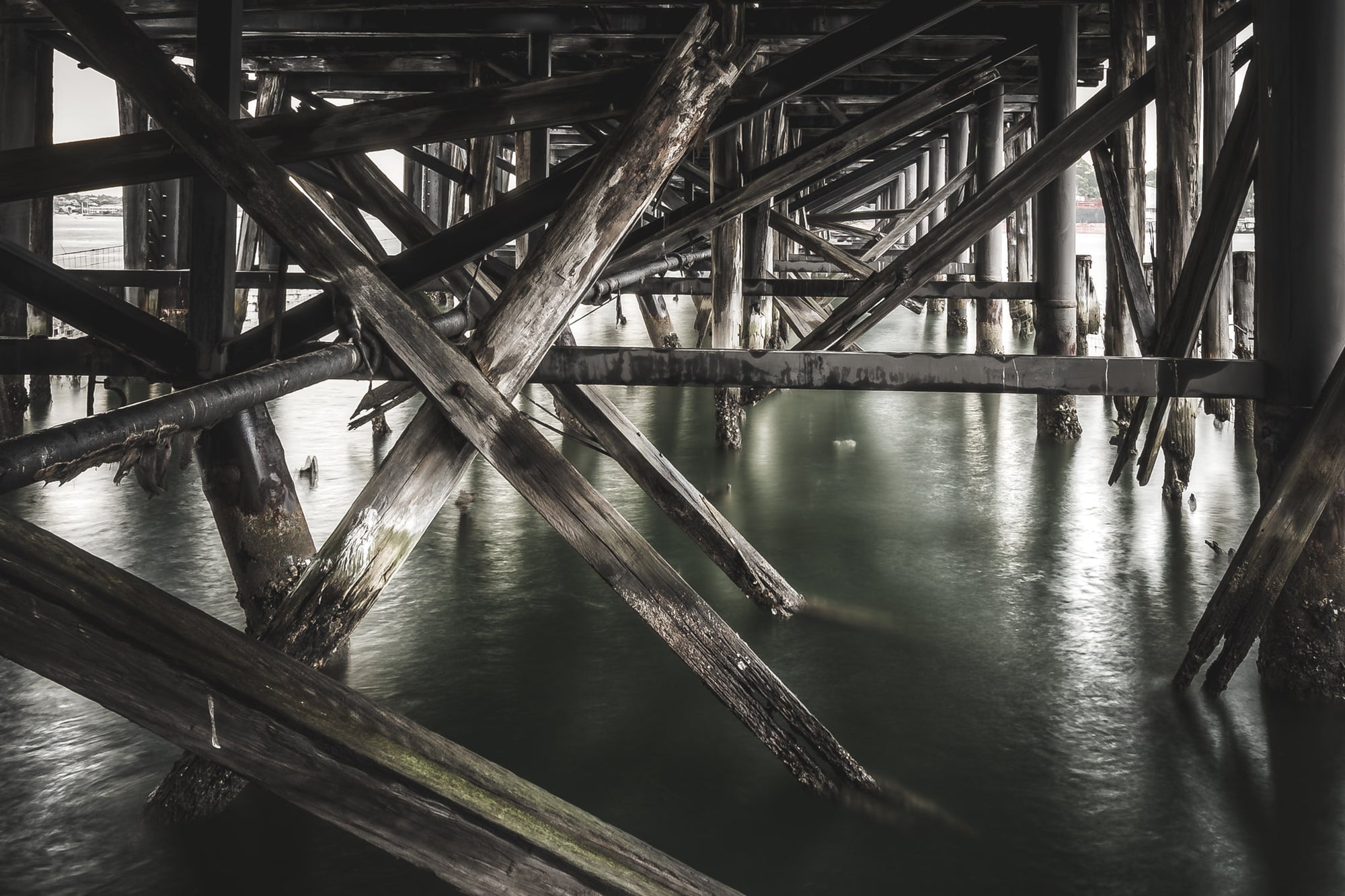 Wharf at MV Cape Don, a rickety old wharf that was a test of nerves just to get to this point.