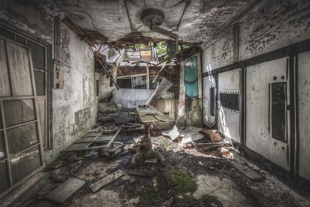 Surgery at Nichitsu Mining Village, a decaying doctors surgery.