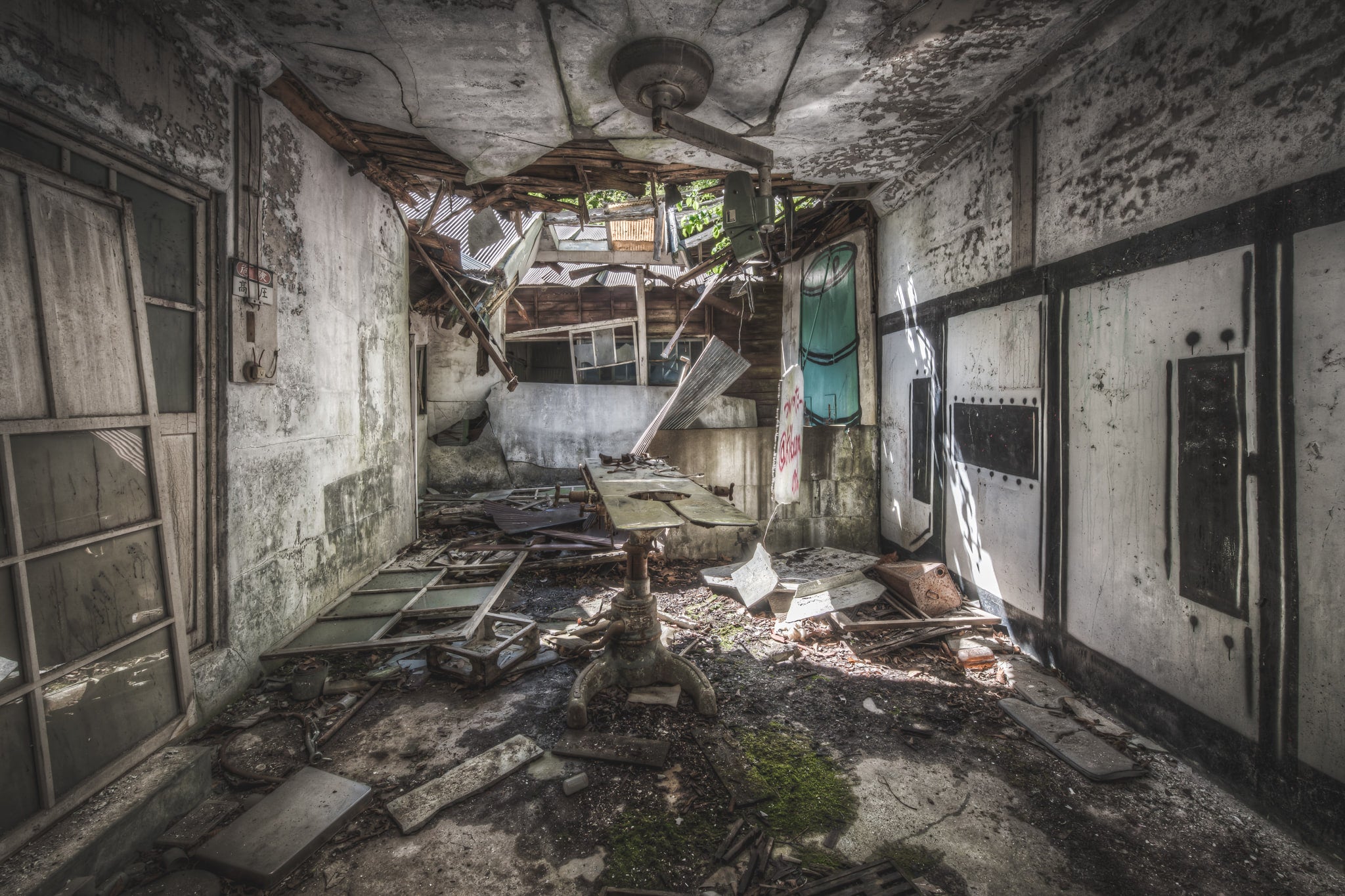 Surgery at Nichitsu Mining Village, a decaying doctors surgery.