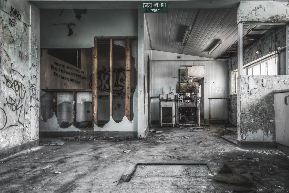 First Floor Laboratory at Peters Ice Cream Factory, the laboratory was where bacteria testing, standardising and compositional testing of products would be carried out.