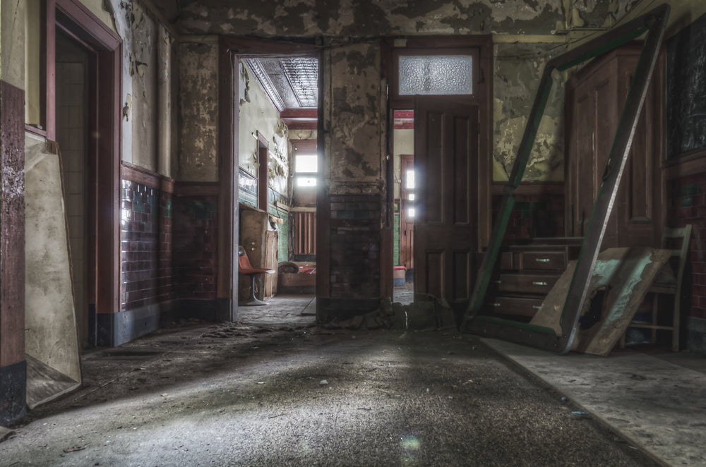 Ladies Parlour at Terminus Hotel, a view from the edge of what was once the ladies’ parlour, looking through to the main.