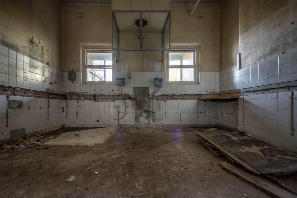 Duality at Waterfall Sanatorium, an empty room within one of the wards of Waterfall Sanatorium.