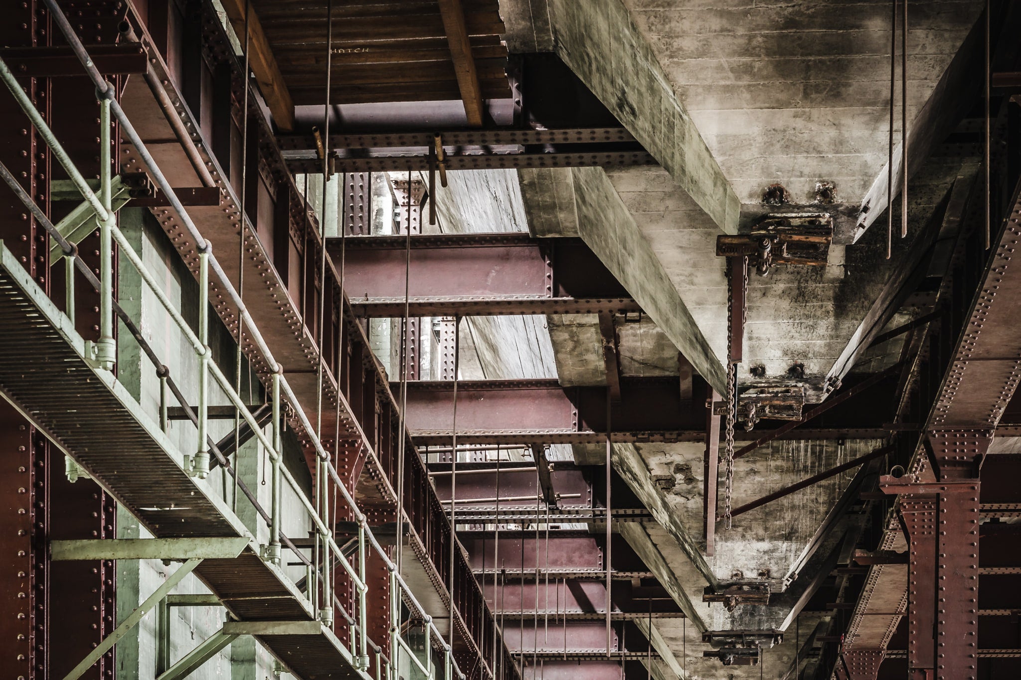 Coal Bunkers at West Ryde Pumping Station, once used to feed coal to the boilers to produce the steam that would drive.