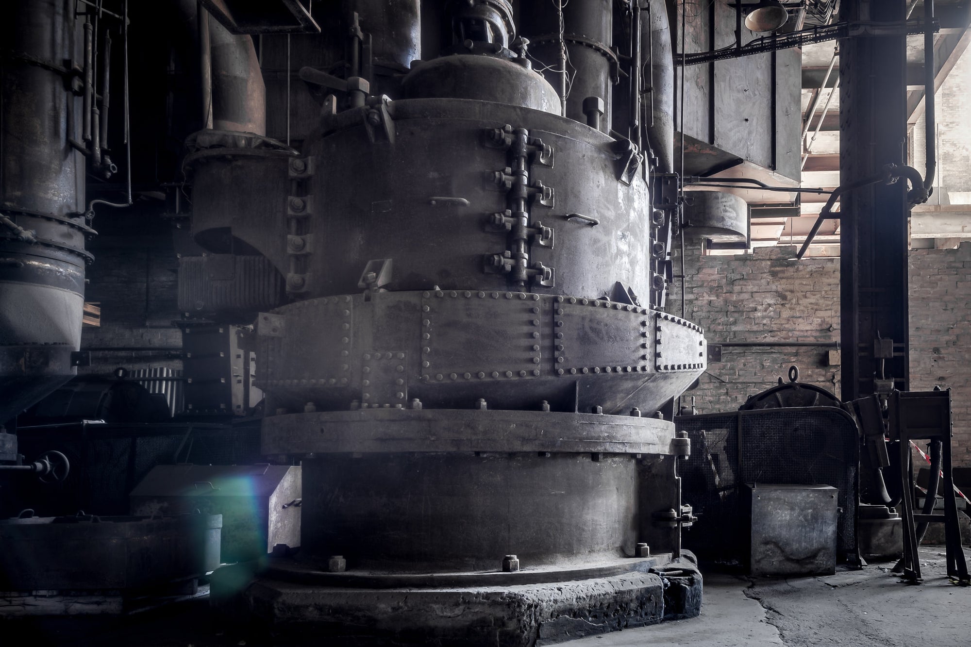 Coal Mill at White Bay Power Station, deep in the basement of the White Bay Power Station Boiler House, this heavy-duty.