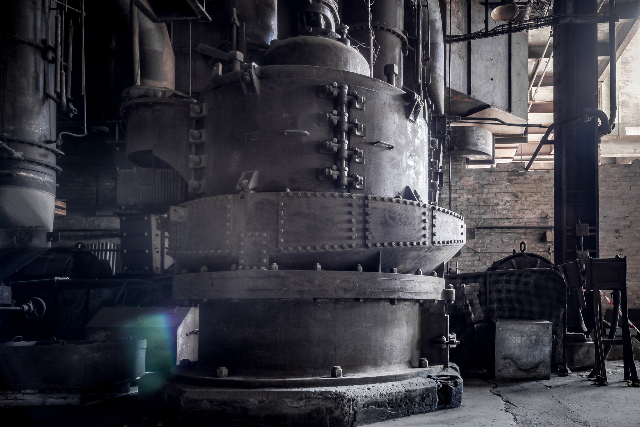 Coal Mill at White Bay Power Station, deep in the basement of the White Bay Power Station Boiler House, this heavy-duty.