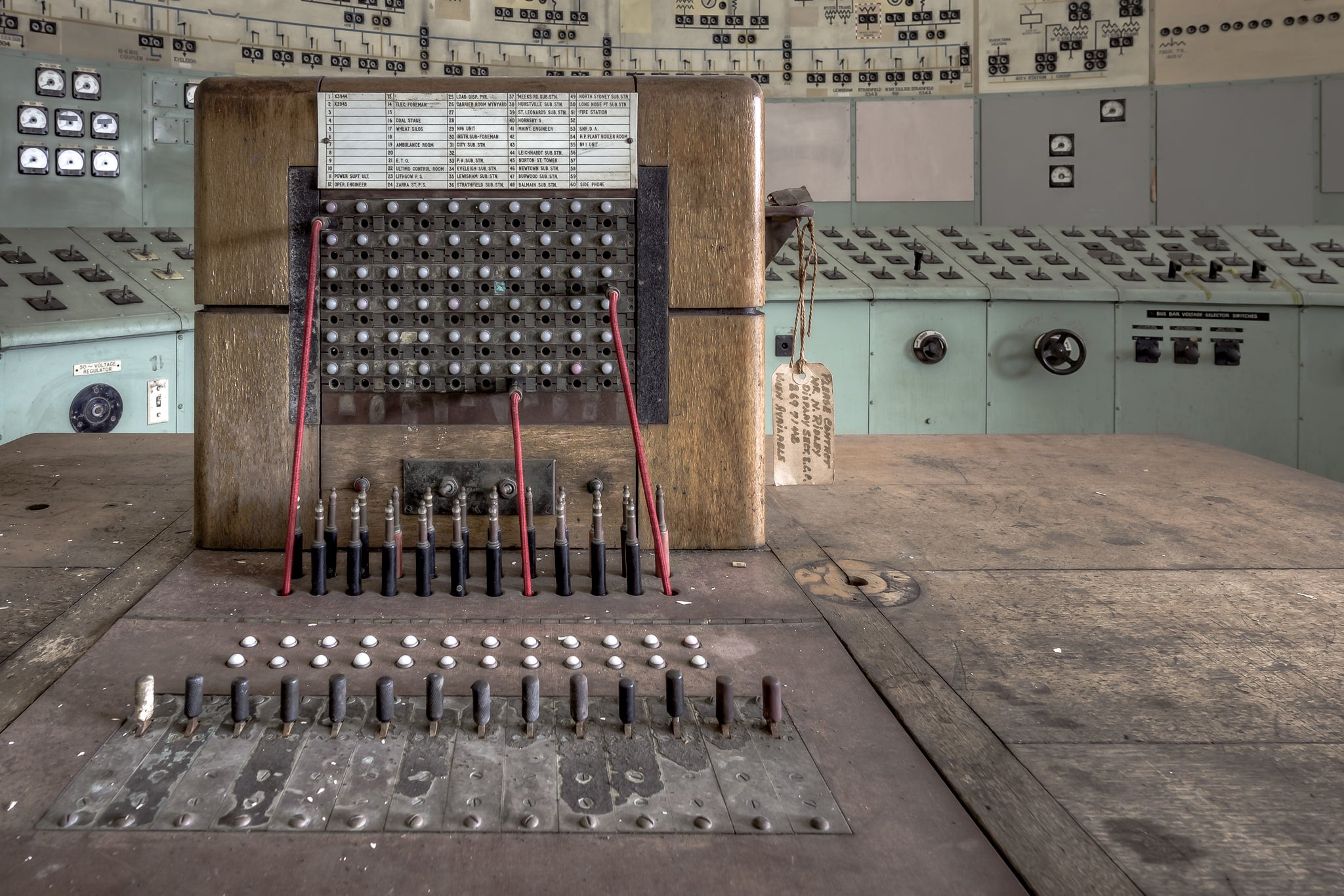 Telephone Exchange at White Bay Power Station, the timber-encased telephone exchange stands at the heart of the White Bay.