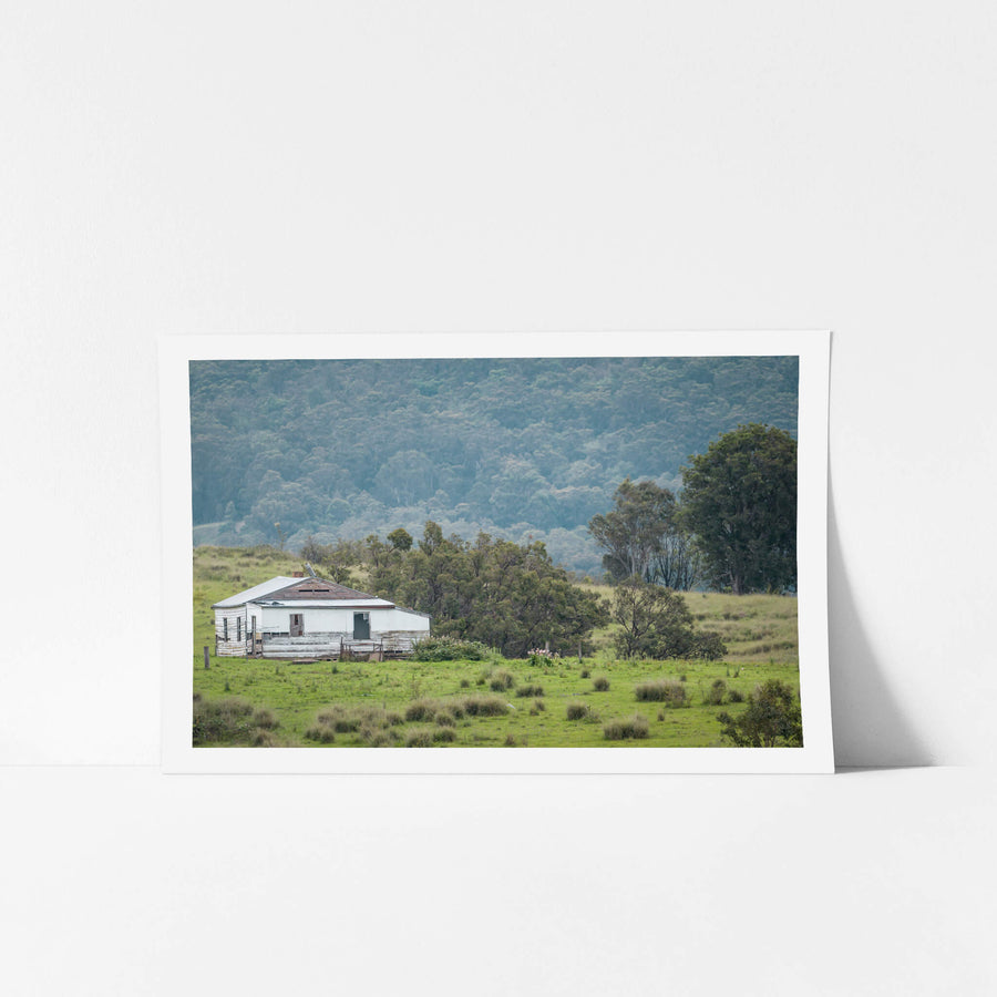 Bemboka Blues at A Place to Call Home, this tired, weatherboard home cuts a lonely figure amongst a vast landscape before.
