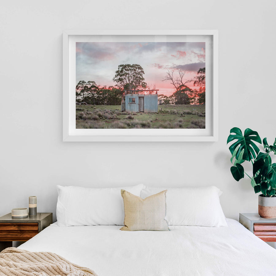 white frame