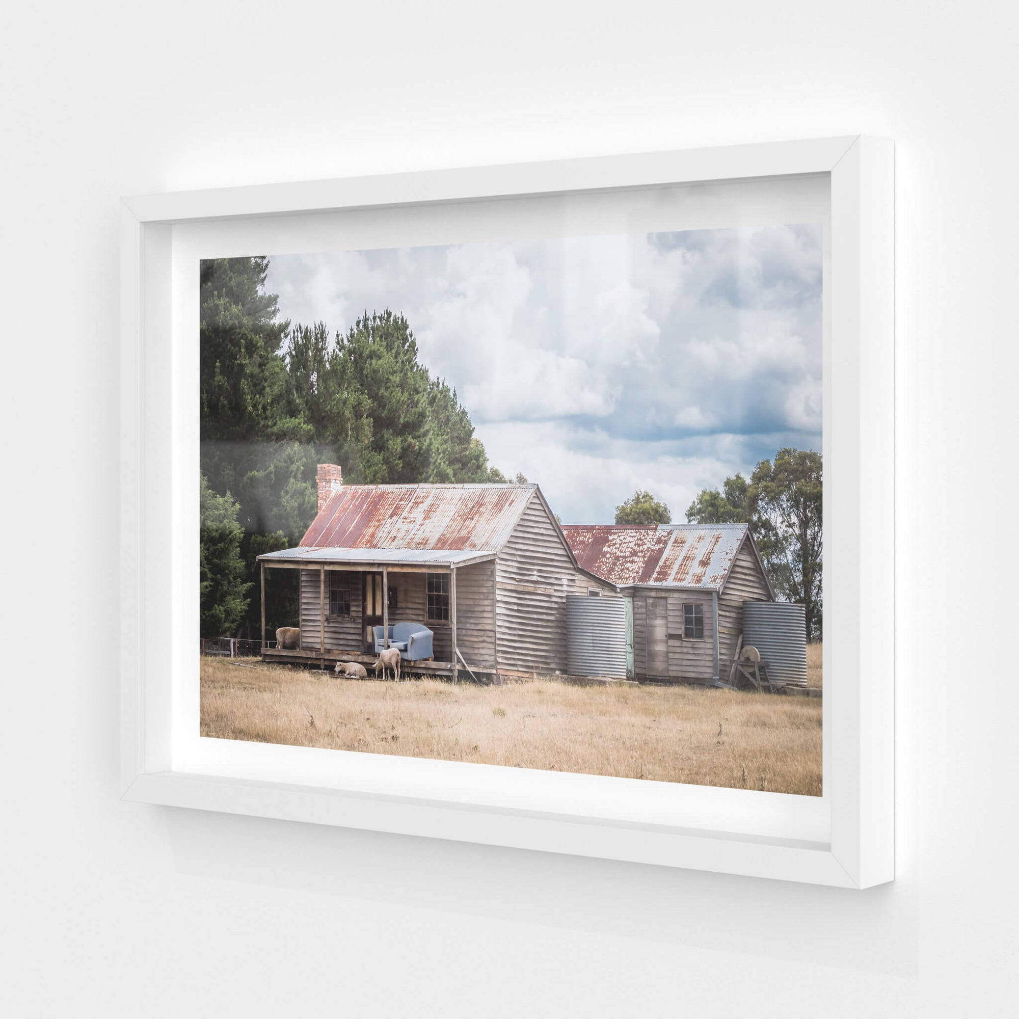 Sheep By The Porch | A Place to Call Home Fine Art Print - Lost Collective Shop