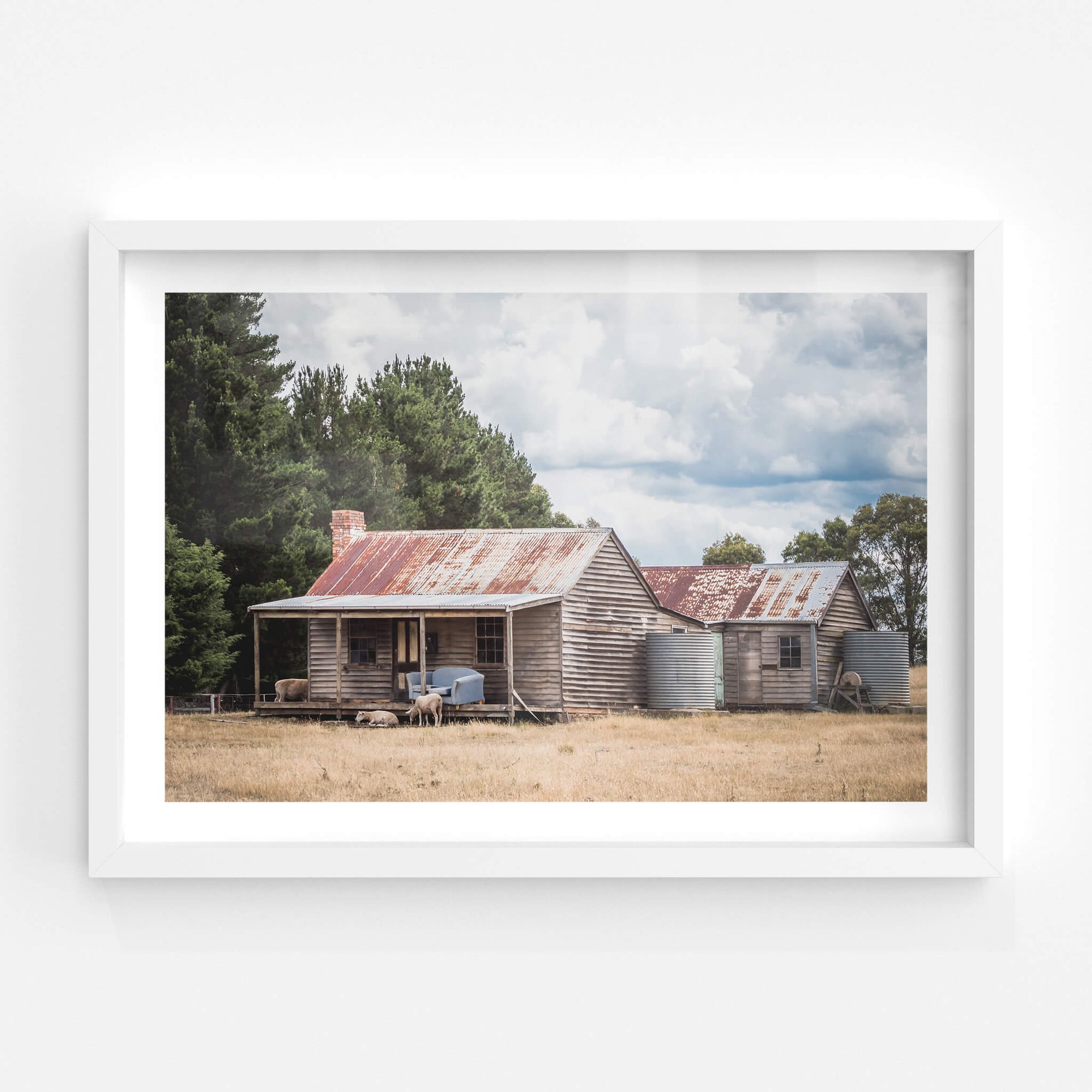 Sheep By The Porch | A Place to Call Home Fine Art Print - Lost Collective Shop