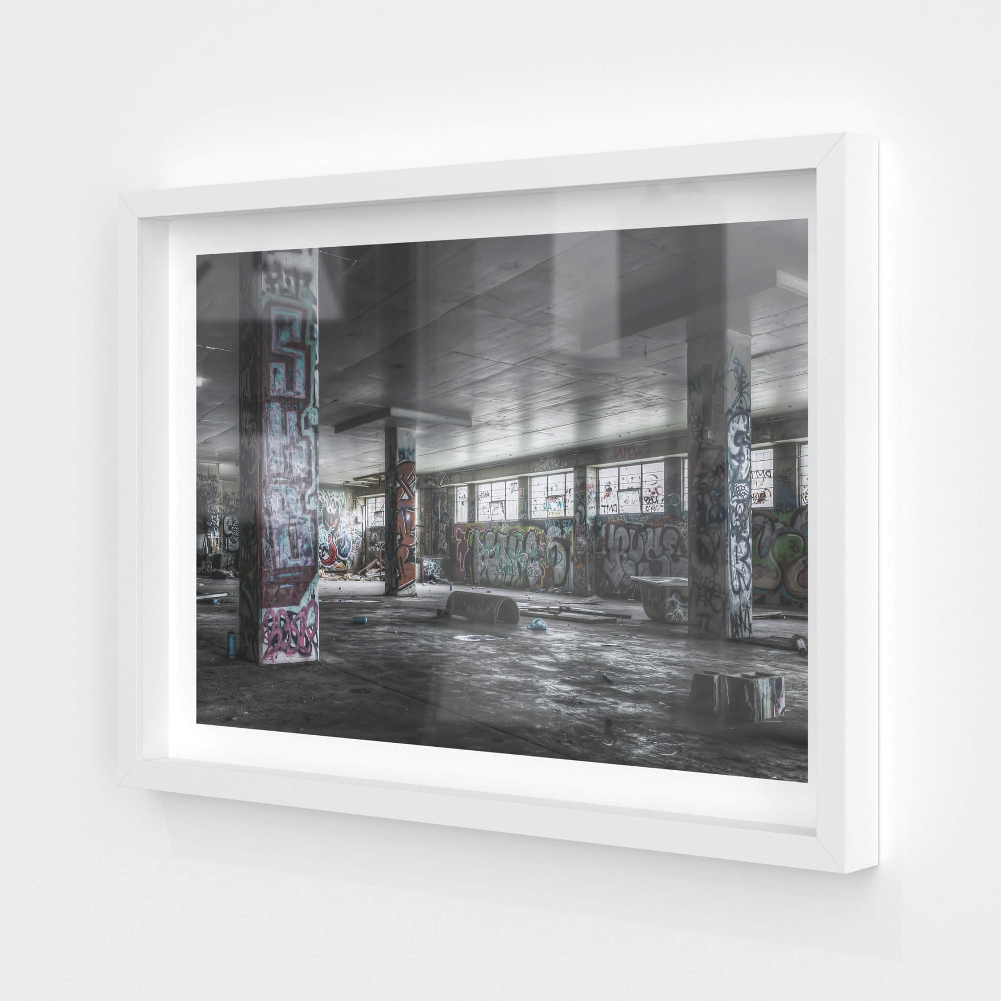 Basement Pylons | Abandoned Bakery Fine Art Print - Lost Collective Shop