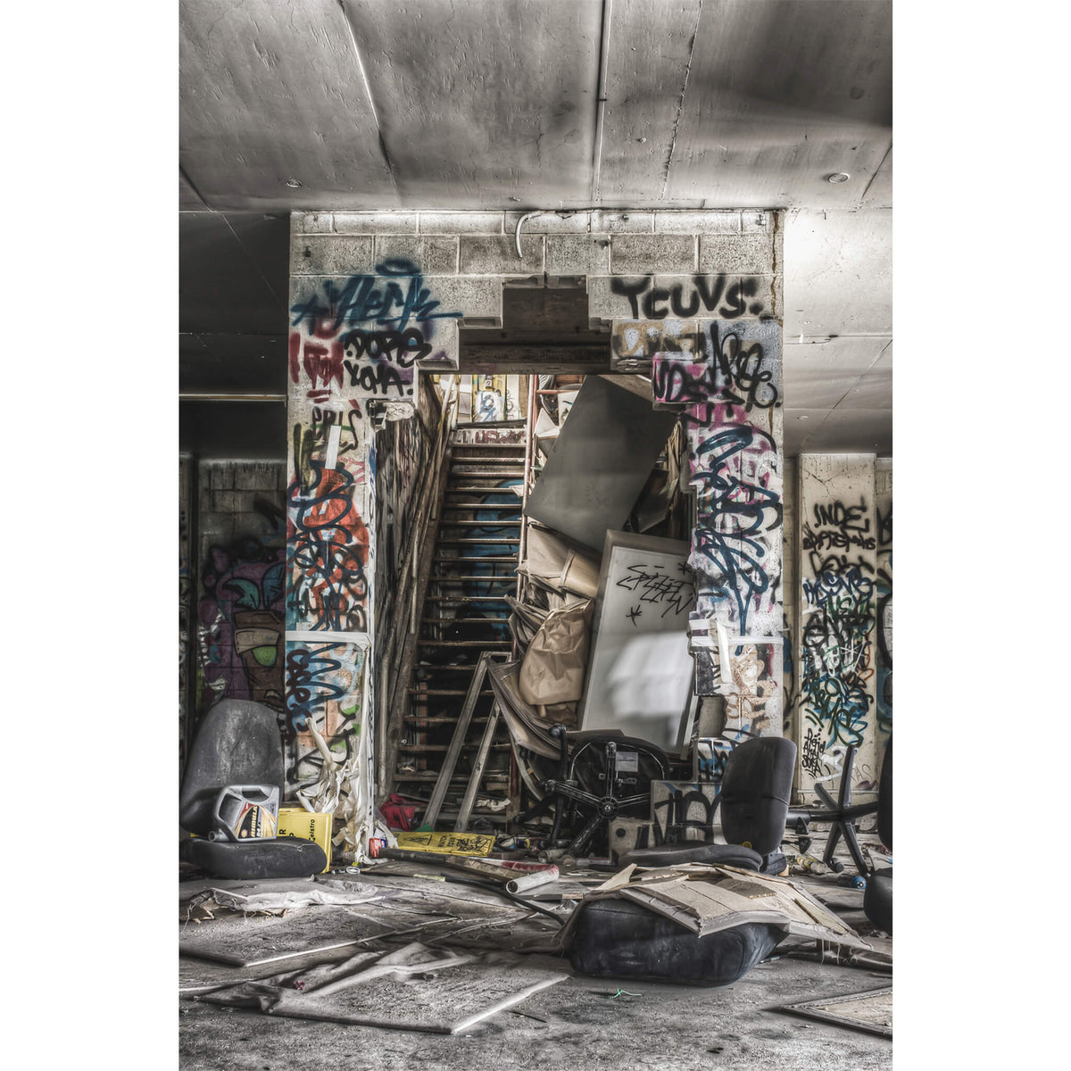 Basement to First Floor | Abandoned Bakery Fine Art Print - Lost Collective Shop