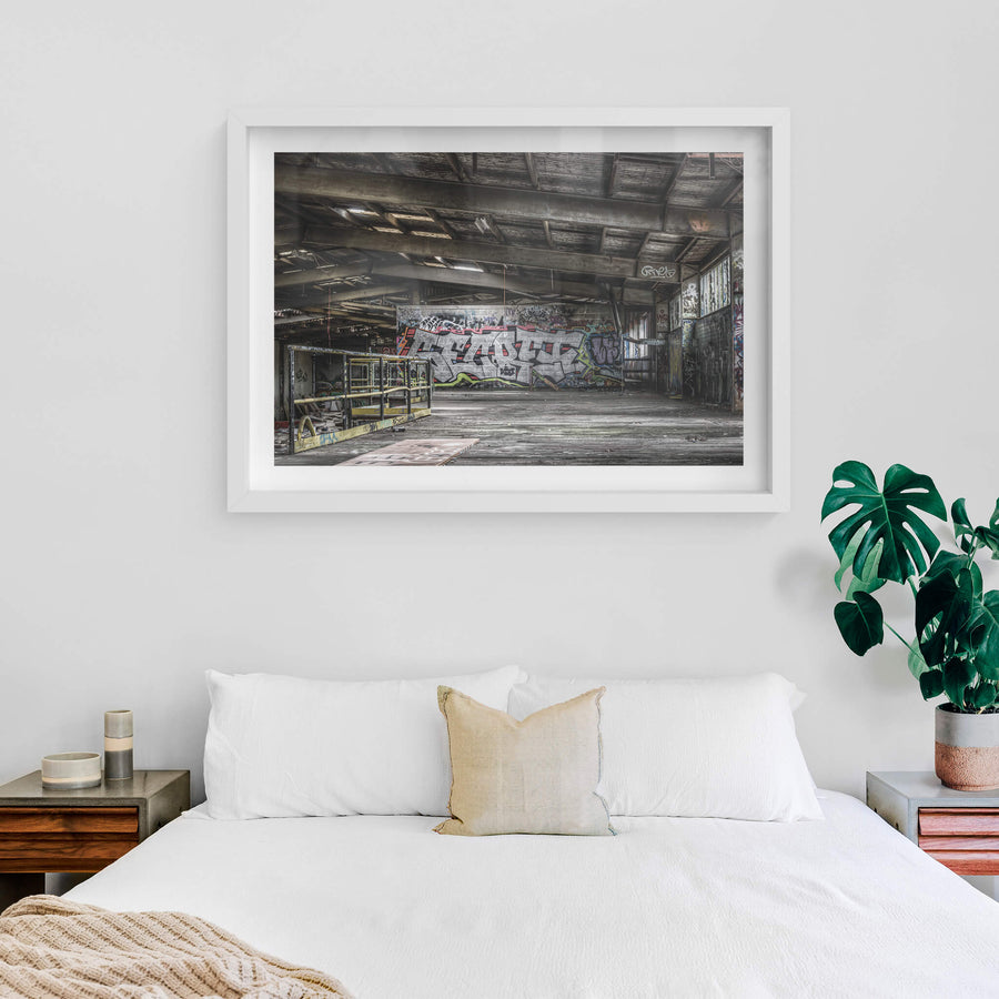 white frame