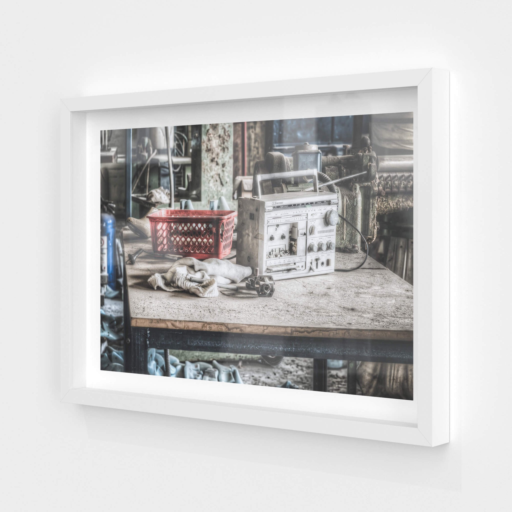 Radio | Abandoned Shoe Factory Fine Art Print - Lost Collective Shop