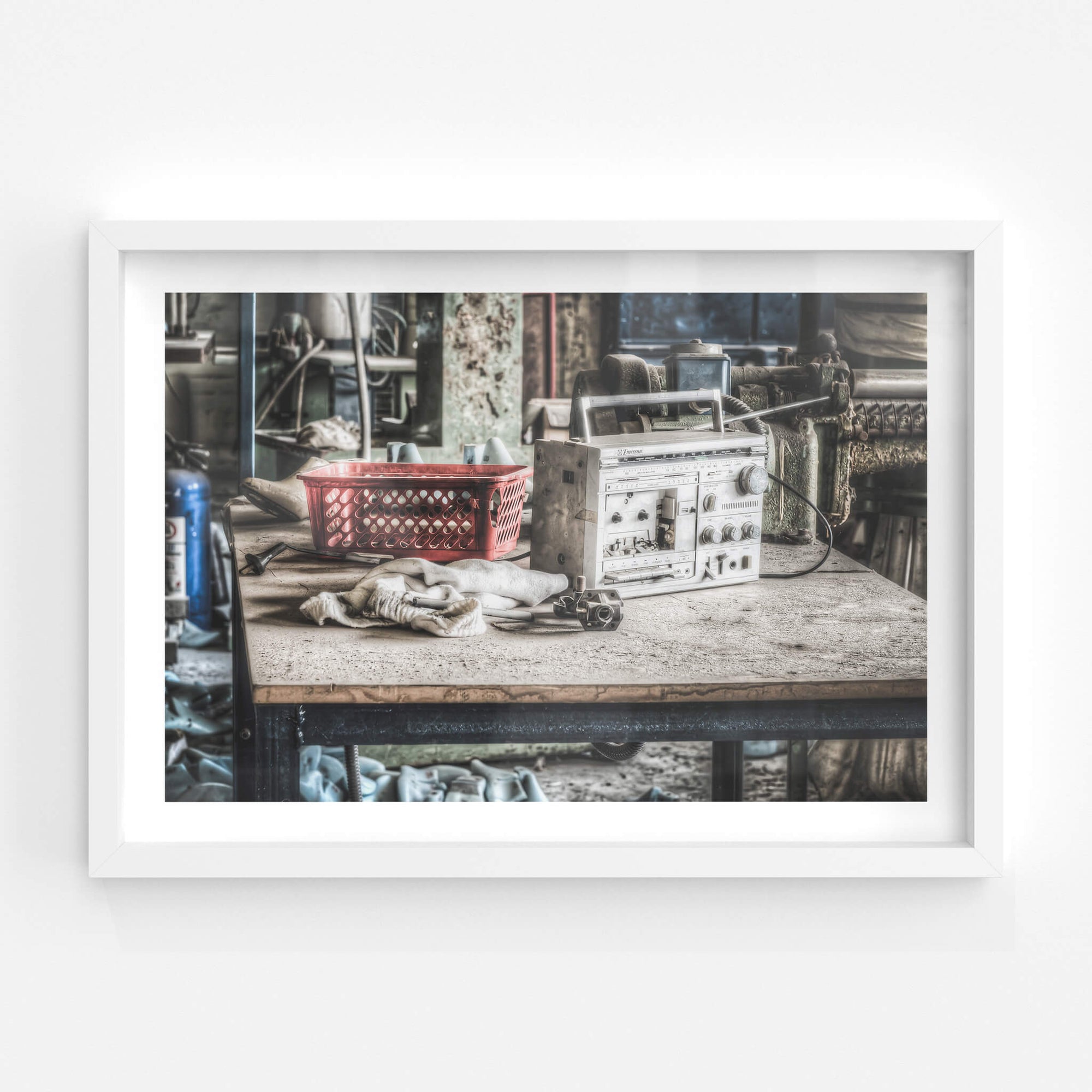 Radio | Abandoned Shoe Factory Fine Art Print - Lost Collective Shop