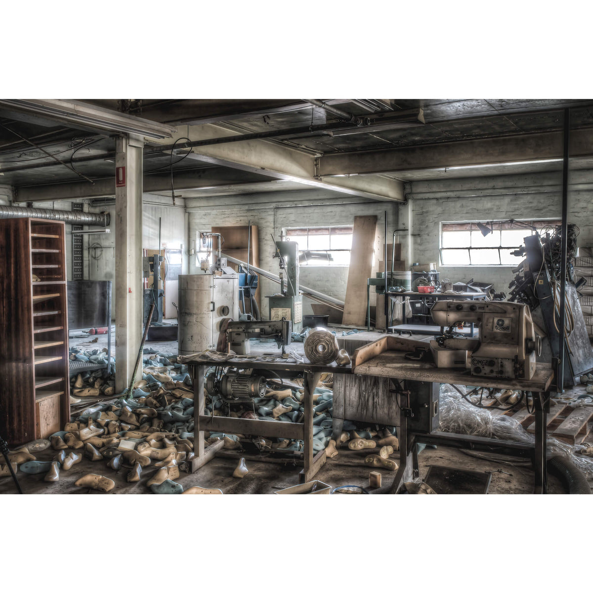 Sewing Desk | Abandoned Shoe Factory Fine Art Print - Lost Collective Shop