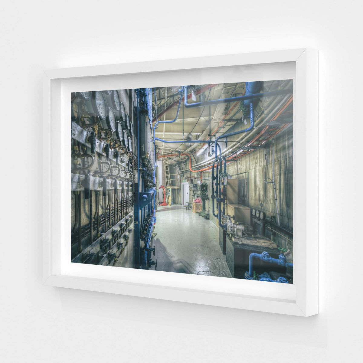 white frame