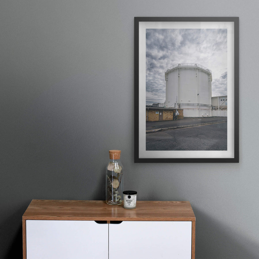Reactor Containment Building at ANSTO HIFAR, the white, round structure is the biological containment building, serving.