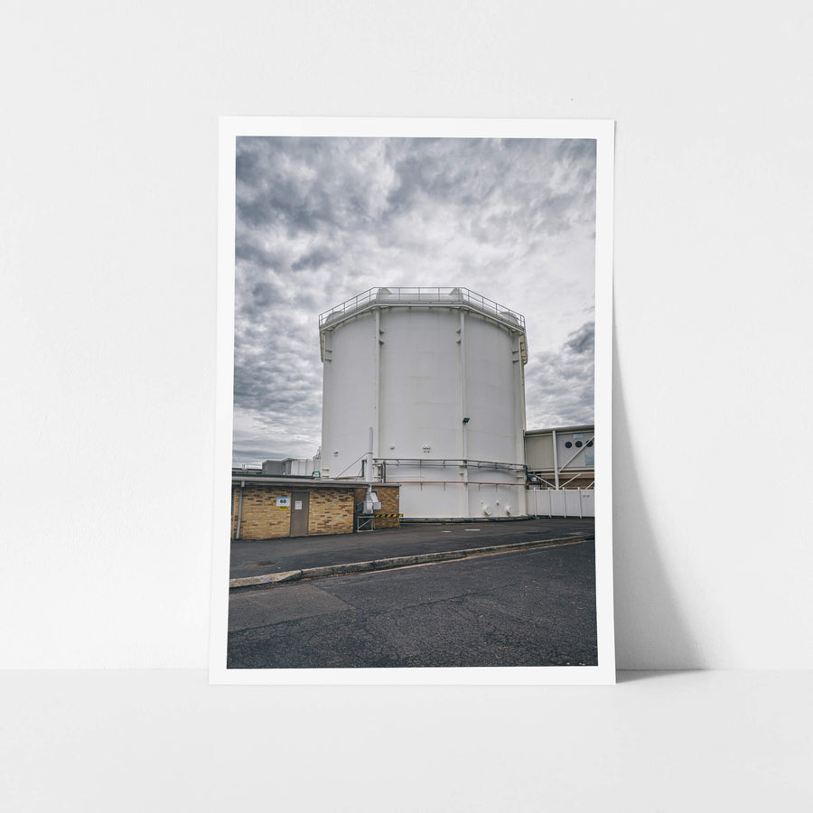 Reactor Containment Building at ANSTO HIFAR, the white, round structure is the biological containment building, serving.