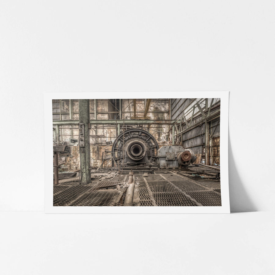 Ball Mill Outlet at Ashio Copper Mine, a large ball mill sits at the centre of the processing hall, its open bore facing.
