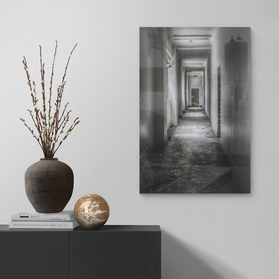 Office Hallway at ATL Building, a corridor which ran the length of the upper office block.