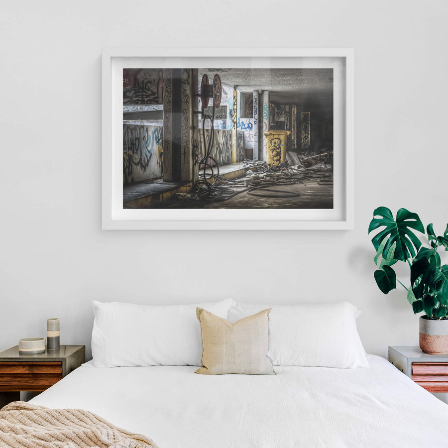 white frame