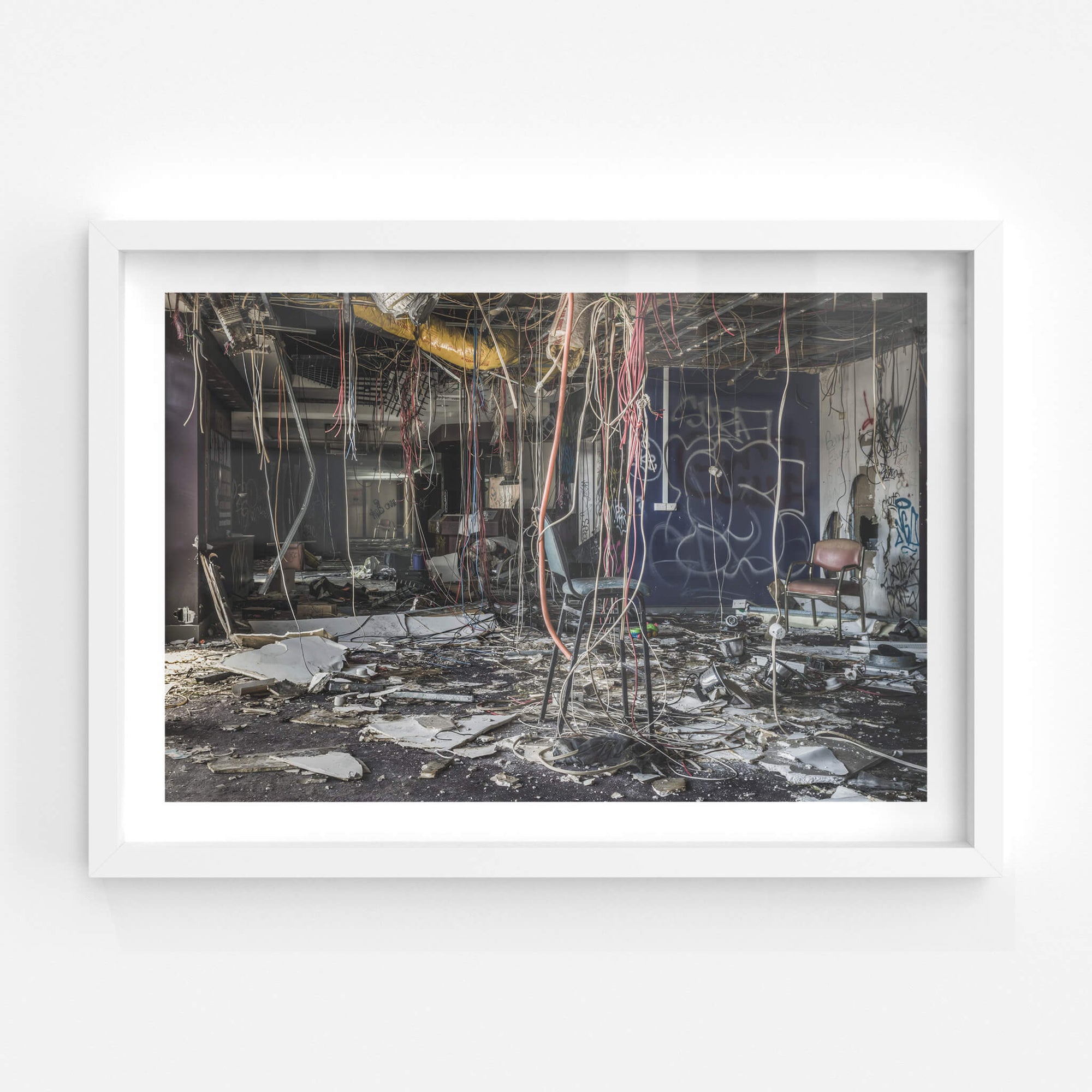 Stripped Cables | Balmain Leagues Club Fine Art Print - Lost Collective Shop