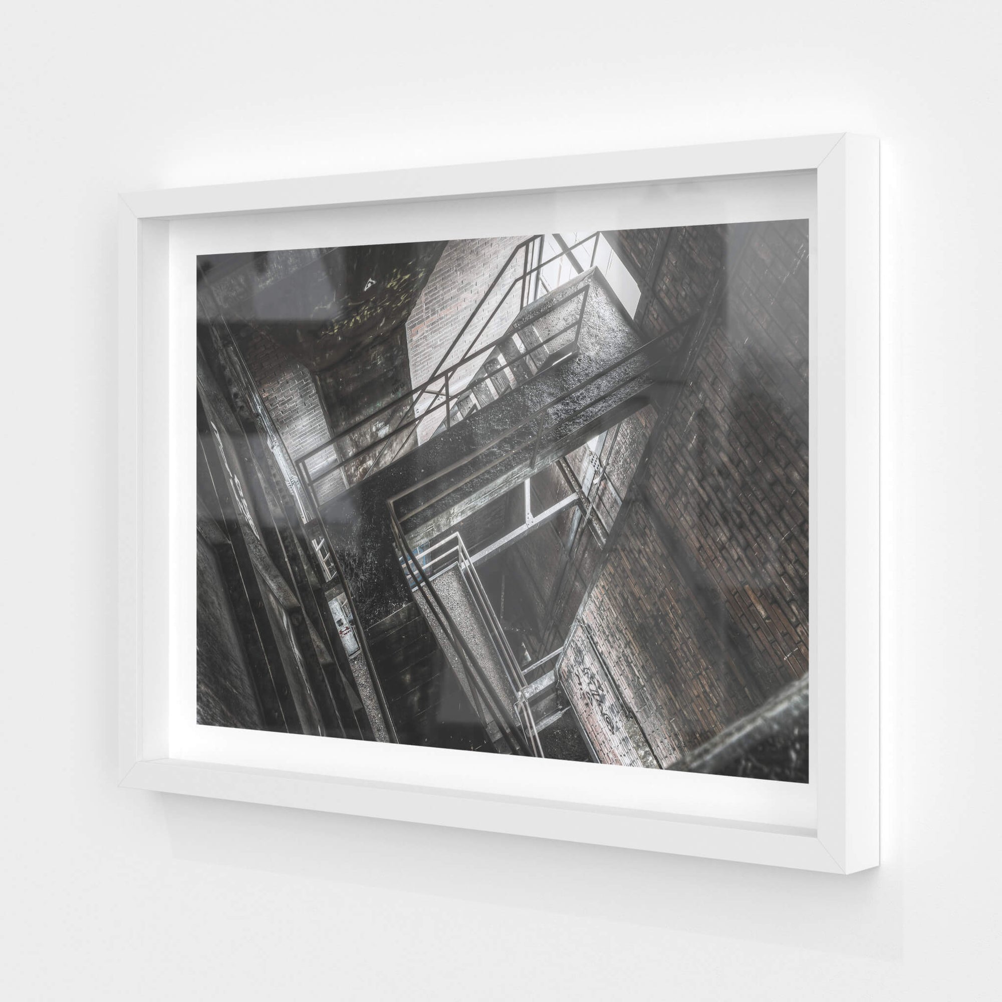 Looking Down Retort Building | Bathurst Gasworks Fine Art Print - Lost Collective Shop