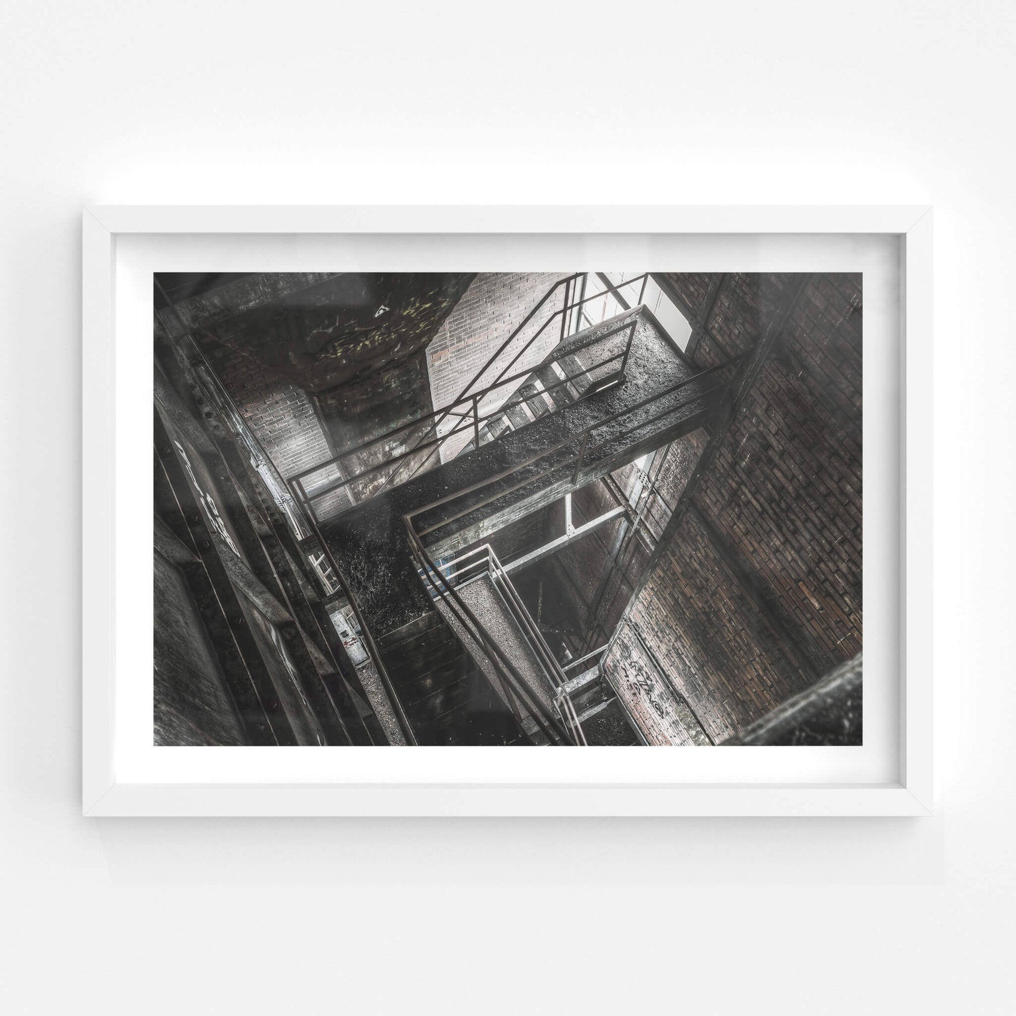 Looking Down Retort Building | Bathurst Gasworks Fine Art Print - Lost Collective Shop