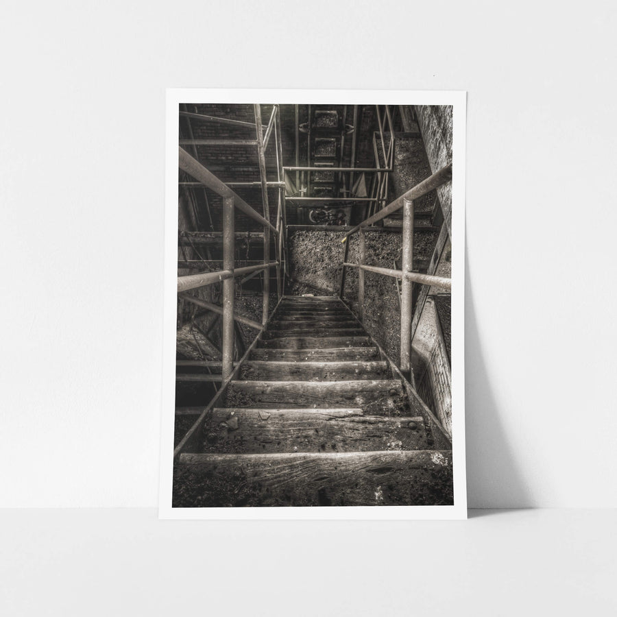 Stairs Down at Bathurst Gasworks, they look as good as they ever will.