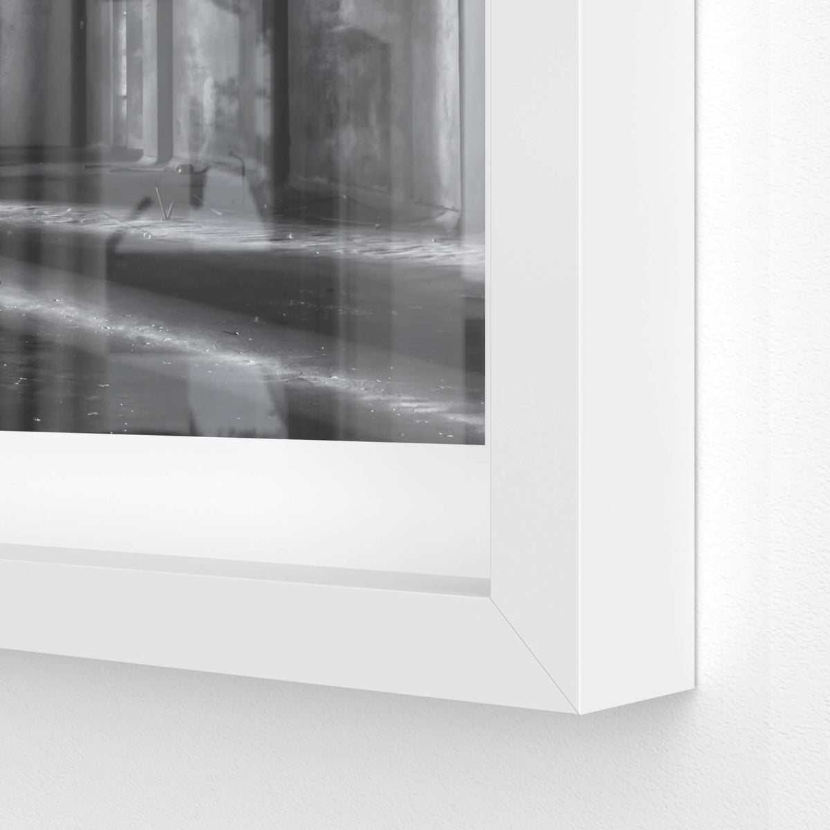 white frame
