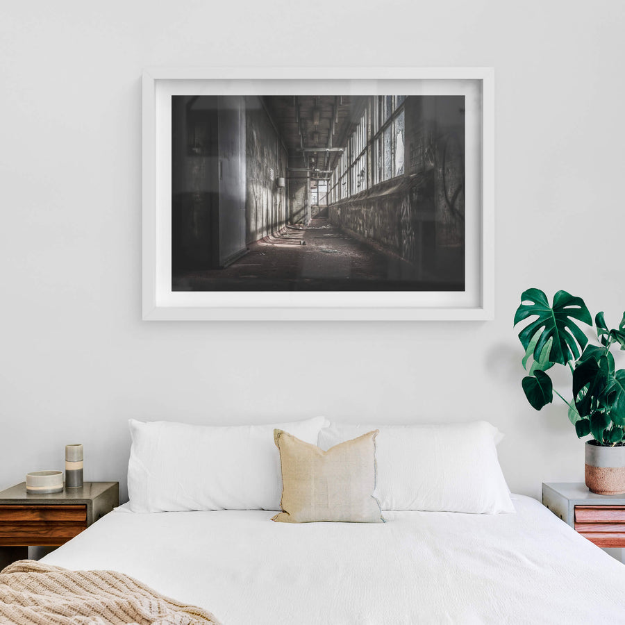 white frame