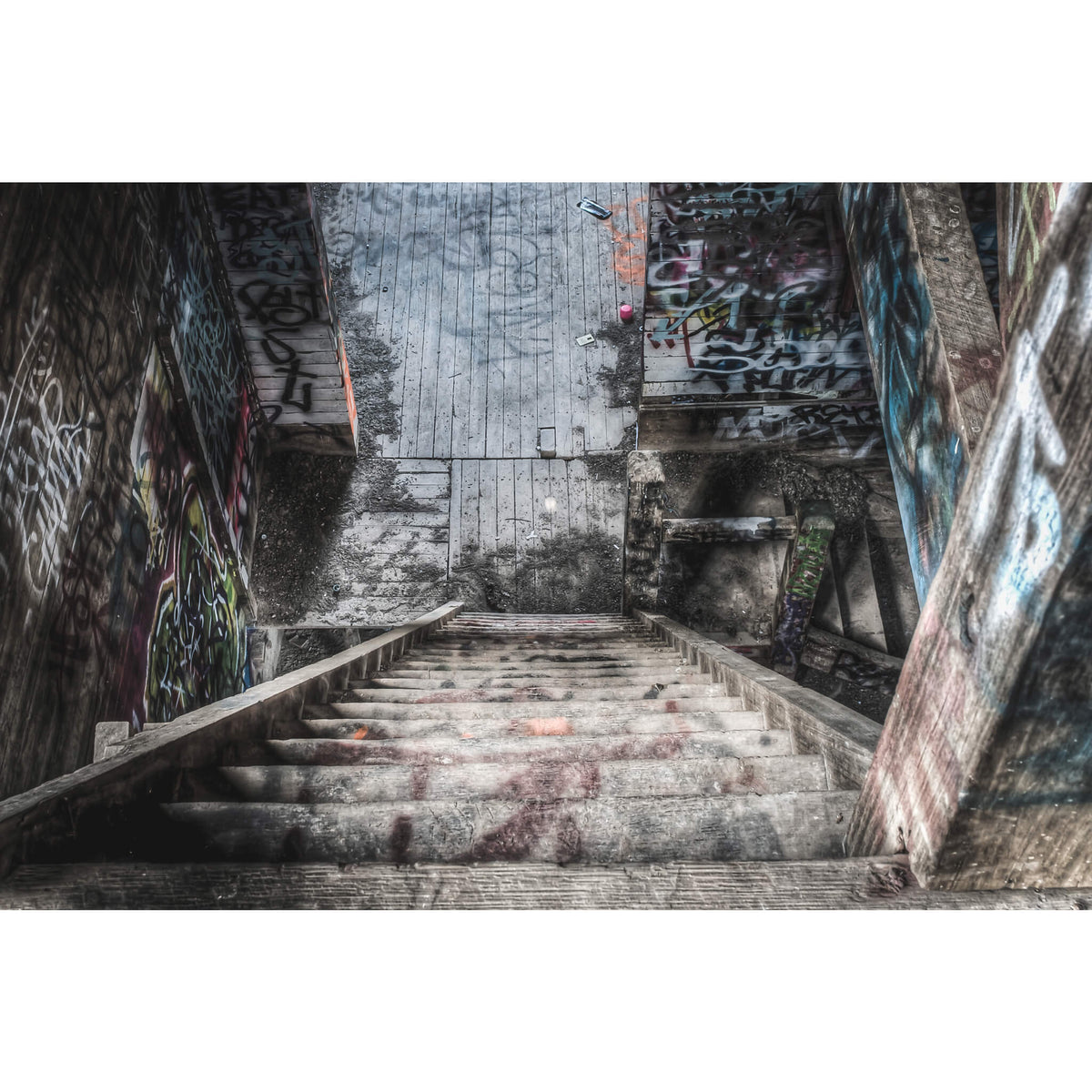 Stairs Down | Box Hill Brickworks Fine Art Print - Lost Collective Shop