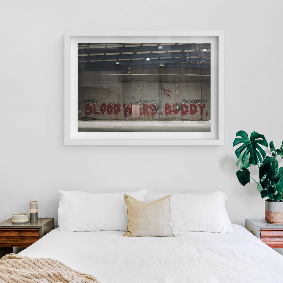 white frame