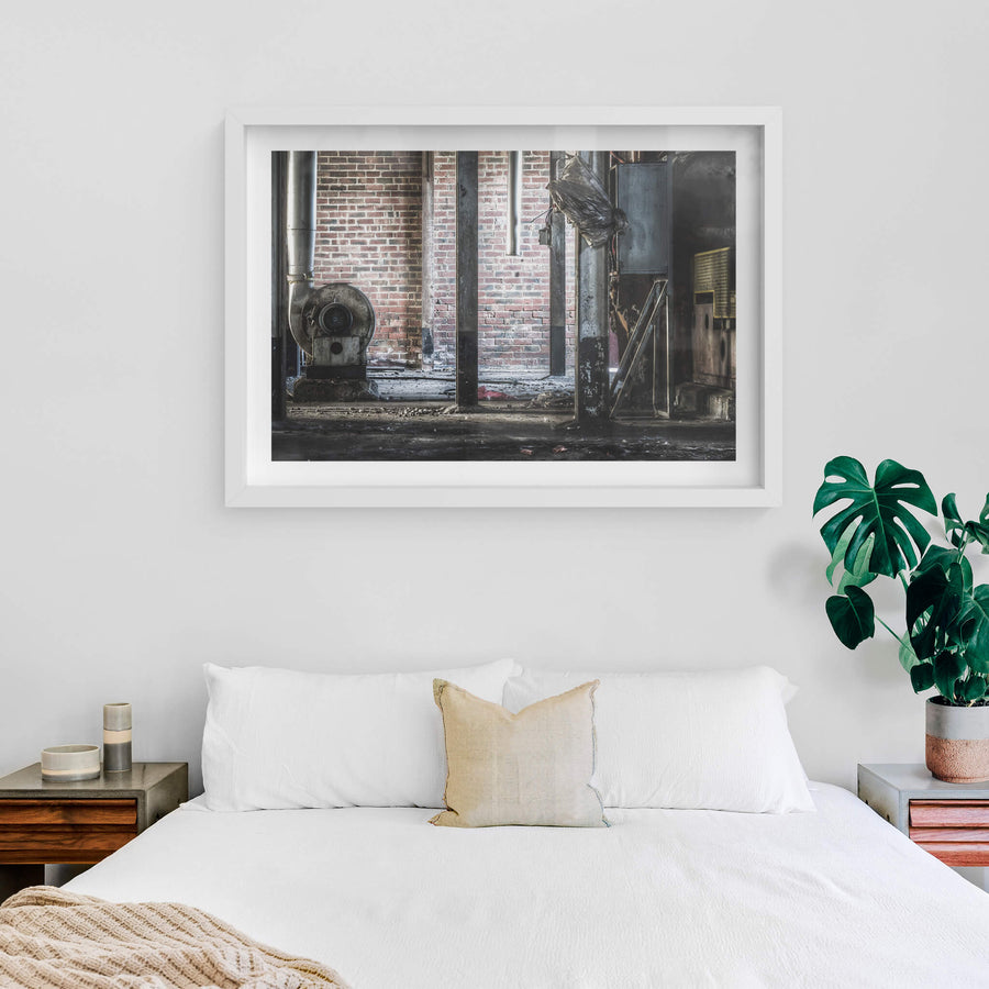 white frame