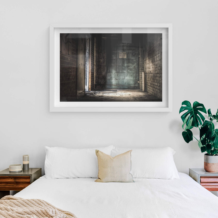 white frame